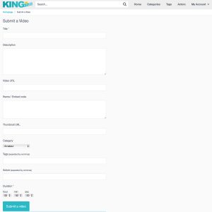 KingTube Submit Video