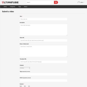 UltimaTube Submit Video